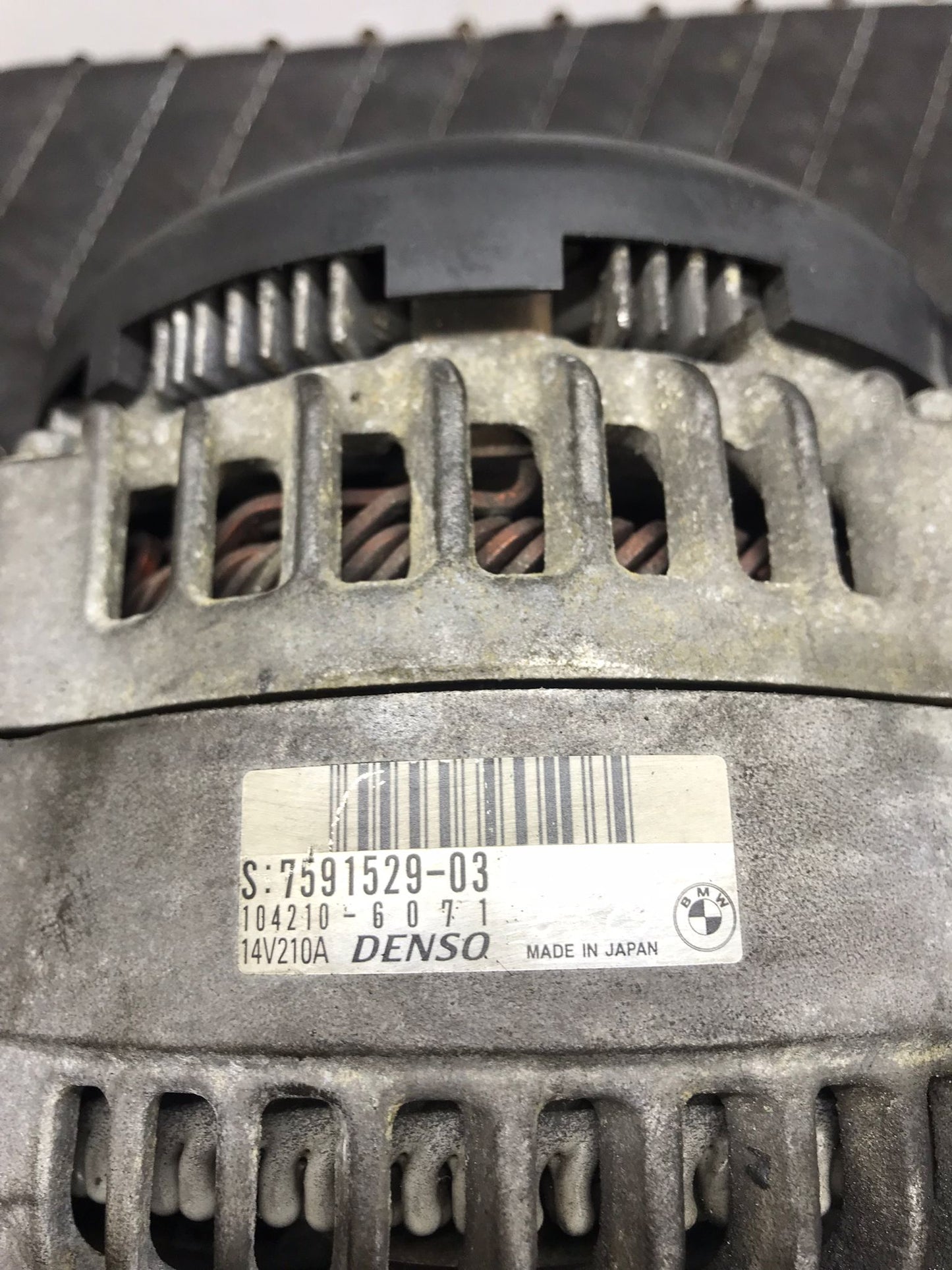 2011-2012 BMW F10 ALTERNATOR GENERATOR CHARGING ASSEMBLY ENGINE OEM SKU 1215