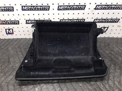 OEM BMW E88 135 CONVERTIBLE RIGHT PASSENGER KNEE GLOVE BOX BLACK W/ AIRBAG  SKU 1275