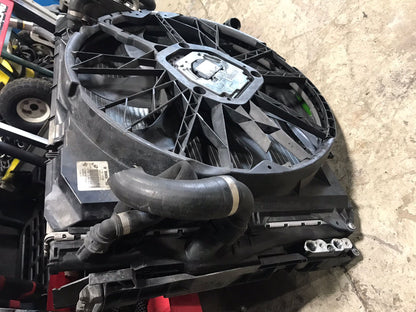 NOTA * RADIATOR INTERCOOLER CONDENSER FAN COMPLETE OEM  07-13 OEM BMW E82 E90 E92 E89 N55 N54 DEFEC SKU 1283