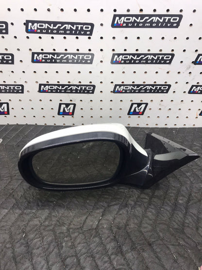LEFT SIDE MIRROR BMW 128I 135I E82 OEM WHITE  SKU 1286