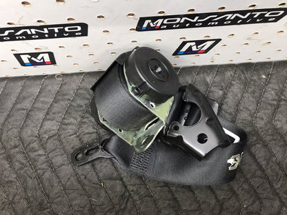 08-13 BMW E82 128 135 COUPE REAR  LEFT UPPER SEAT BELT RETRACTOR OEM SKU 1293