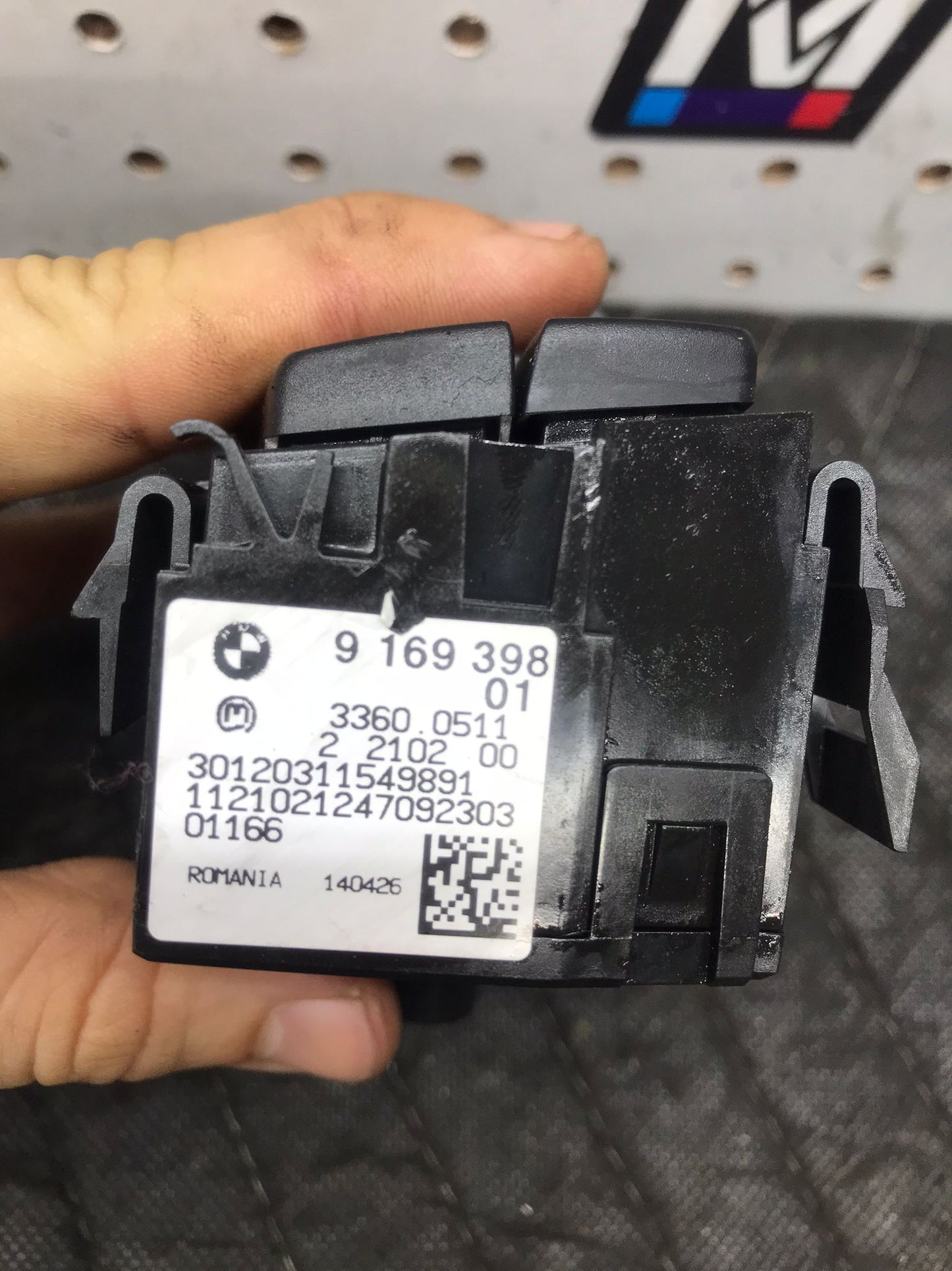 2006-12 BMW 3 SERIES 328 335 E90 HEADLIGHT CONTROL SWITCH BLACK E88 128I  SKU 1300