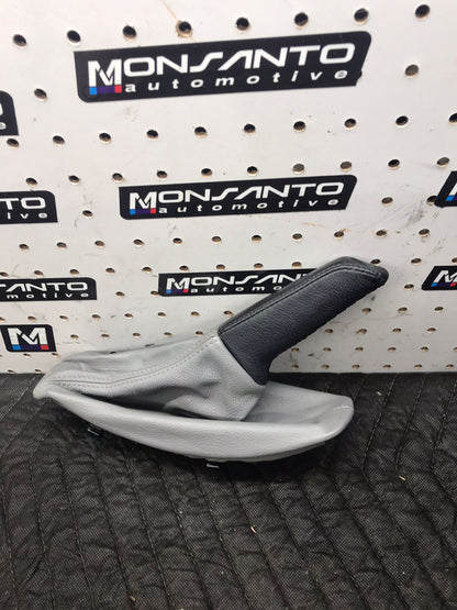 2007 BMW 335I 335XI 328XI 328I E90 PARK EMERGENCY BRAKE COVER BOOT GRAY SKU 1325
