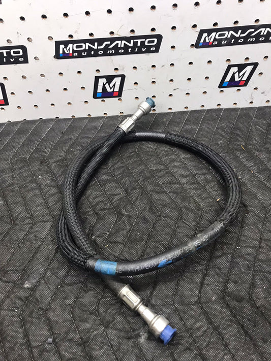 2011-2012 BMW X3 F25 N52 3.0L ENGINE FUEL RAIL PRESSURE FLEX PIPE HOSE SKU 1351