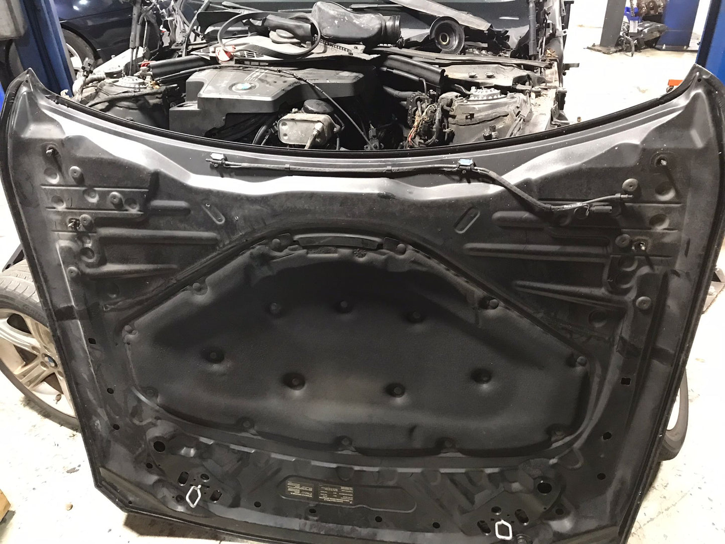 HOOD BMW F30 328I DETAILS BLACK OEM  SKU 1366