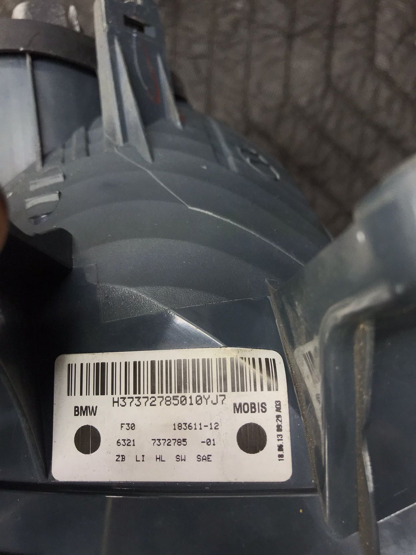 12-15 OEM BMW F30 F80 M3 328I 335I SEDAN REAR LEFT SIDE OUTER TAIL LIGHT SKU 1371