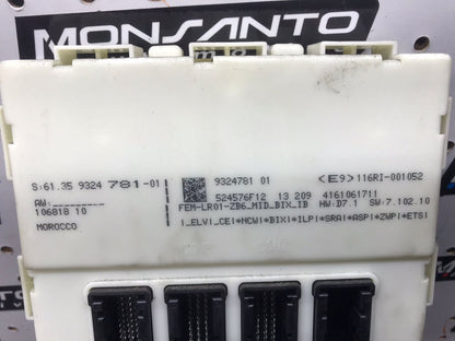 12-18 BMW F30 320I 328I FRONT BODY CONTROL COMPUTER MODULE OEM SKU 1386