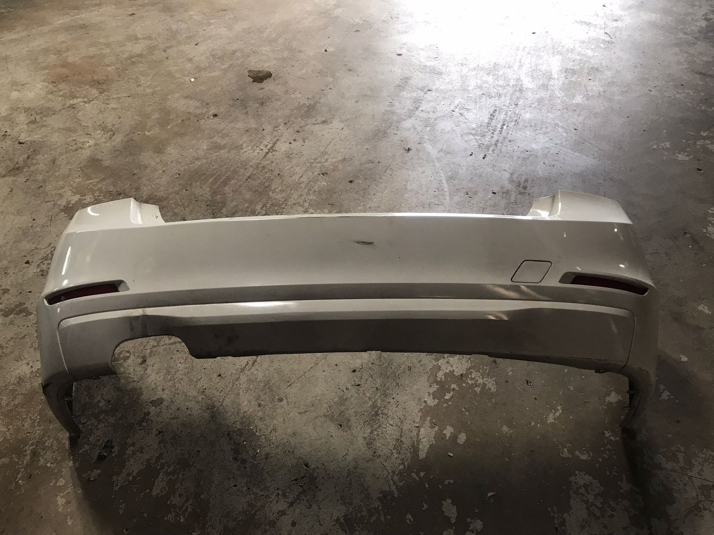 REAR BUMPER BMW 328I 320I F30 WHITE OEM  SKU 1434