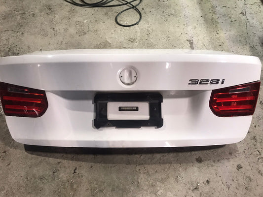 BMW 320I 335I 340I 328I F30 OEM 12-18 REAR TRUNK LID SHELL BOOT WHITE  SKU 1435