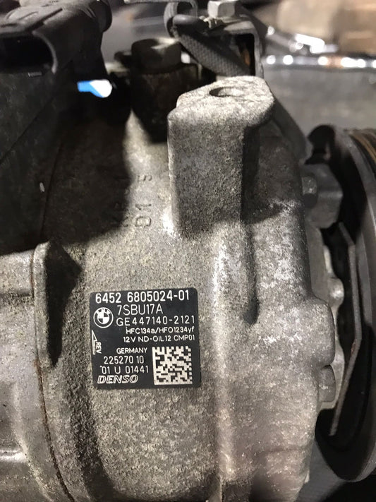 2016-2018 BMW 320I AIR CONDITIONING A/C AC COMPRESSOR OEM SKU 1459