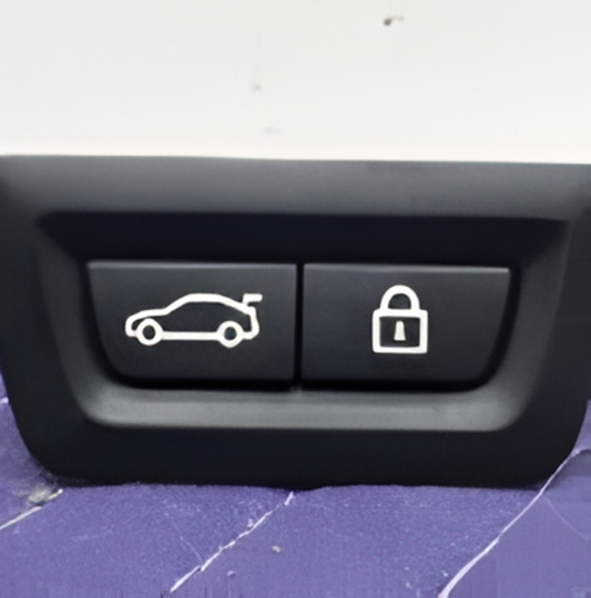 2009-2016 F1X REAR TRUNK LID CENTER LOCK SWITCH BUTTON  SKU 112
